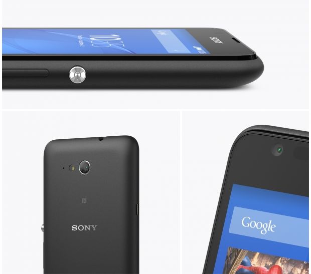 Close-up of the Xperia E4g shot from the side