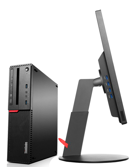 ThinkCentre M700 SFF with monitor