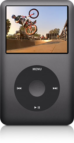 iPod classic with Iron Man