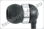 In-ear design which reduces background noise