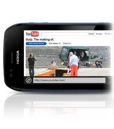Nokia Lumia 710 with Internet Explorer 9