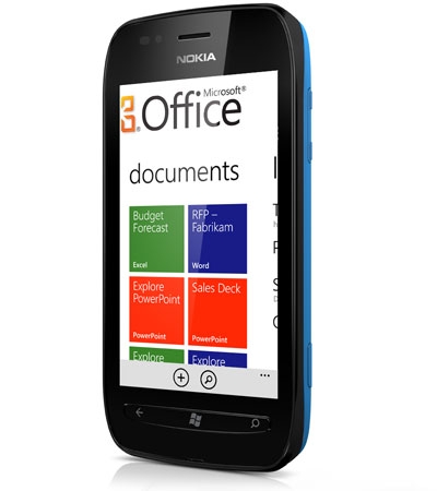 Nokia Lumia 710 with Word, Excell and Powerpoint