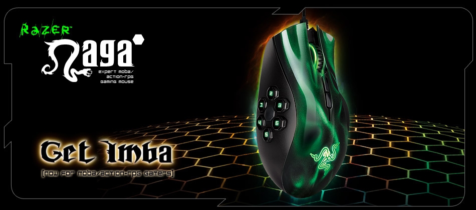 Razer Naga Hex MOBA Gaming Mouse