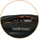 Slim, Zippered Front Compartment