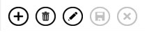 The Action Bar showing Add, Delete, Edit, Save, and Cancel buttons.