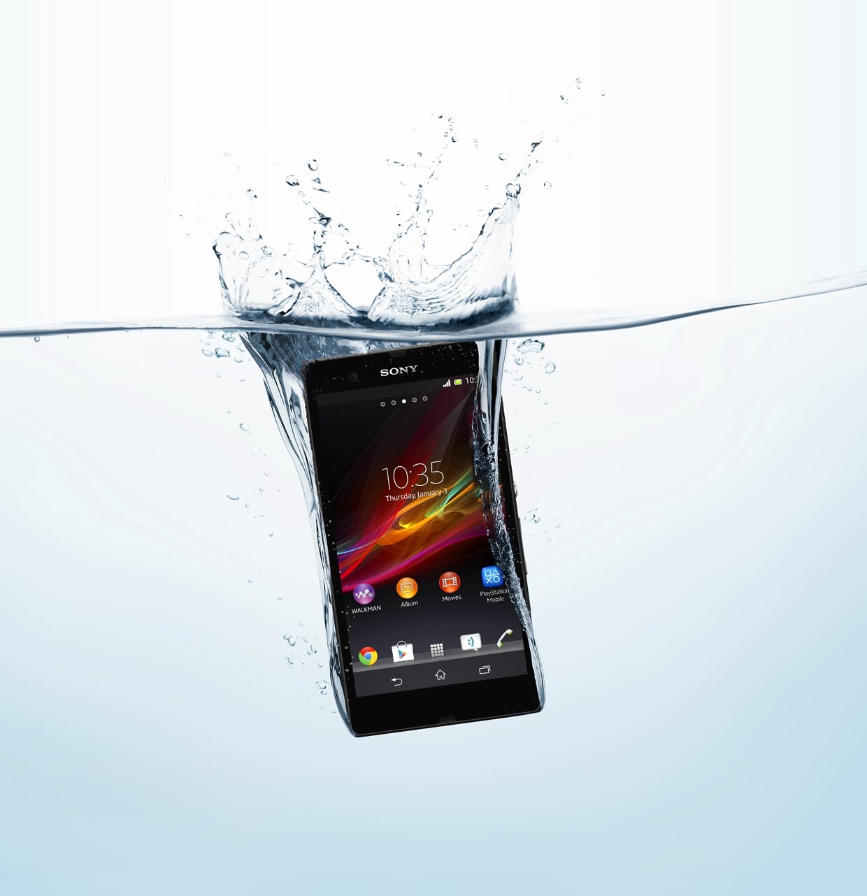 The Xperia Z Android mobile is built to handle life, with a water-resistant and dust-resistant design.