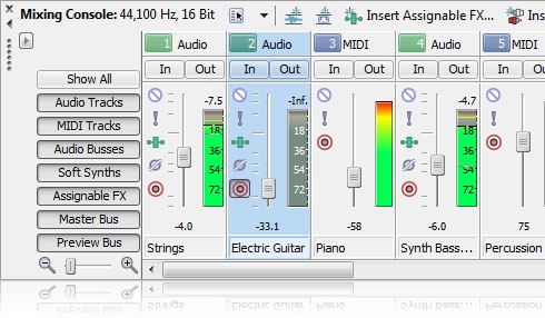 ACID Music Studio Mixing Console