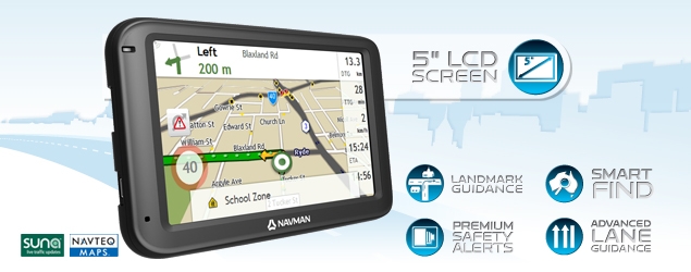 Navman Car GPS Navigator - MOVE-EZY Series - MOVE50 - Banner