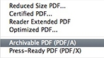 Conform to ISO PDF standards