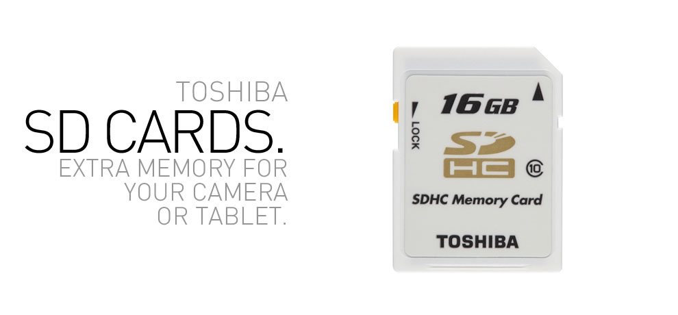 Toshiba 16GB SDHC UHS-I Card SD-K16G2R7W Storage
