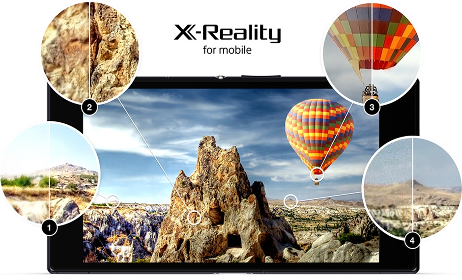 Xperia Z Ultra comes with Sony’s latest picture engine for mobile, which improves texture, outline, contrast and colour.