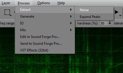 One-click noise extraction