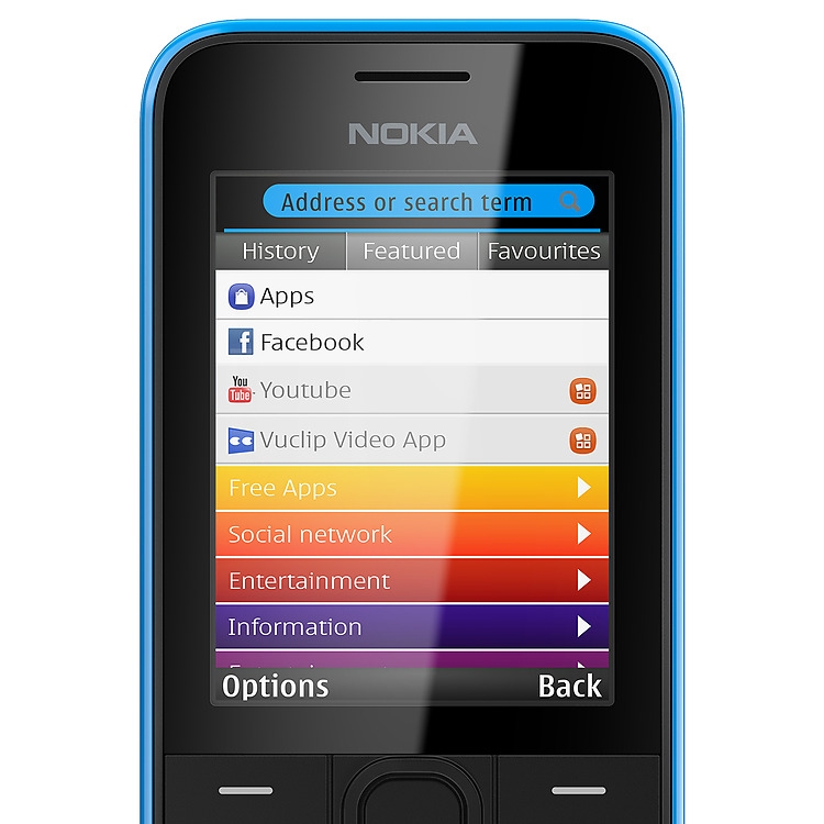 Nokia 208 Xpress Browser