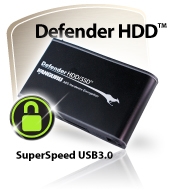 Kanguru Defender HDD secure hardware encrypted USB External Hard Drive