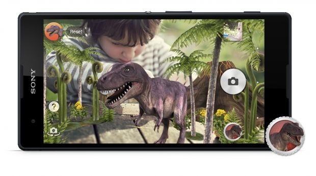The Xperia T2 Ultra and Xperia T2 Ultra Dual lets you add fun animations to your pictures with the AR Effect camera app.