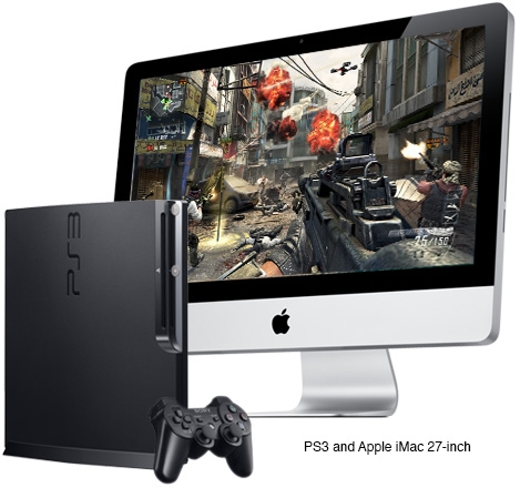 PS3 and Apple iMac 27-inch