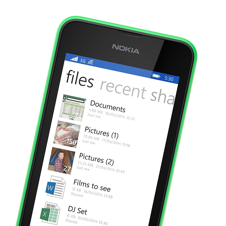 Nokia Lumia 530 OneDrive