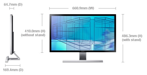 Dimension of LU28D590DS/ZN