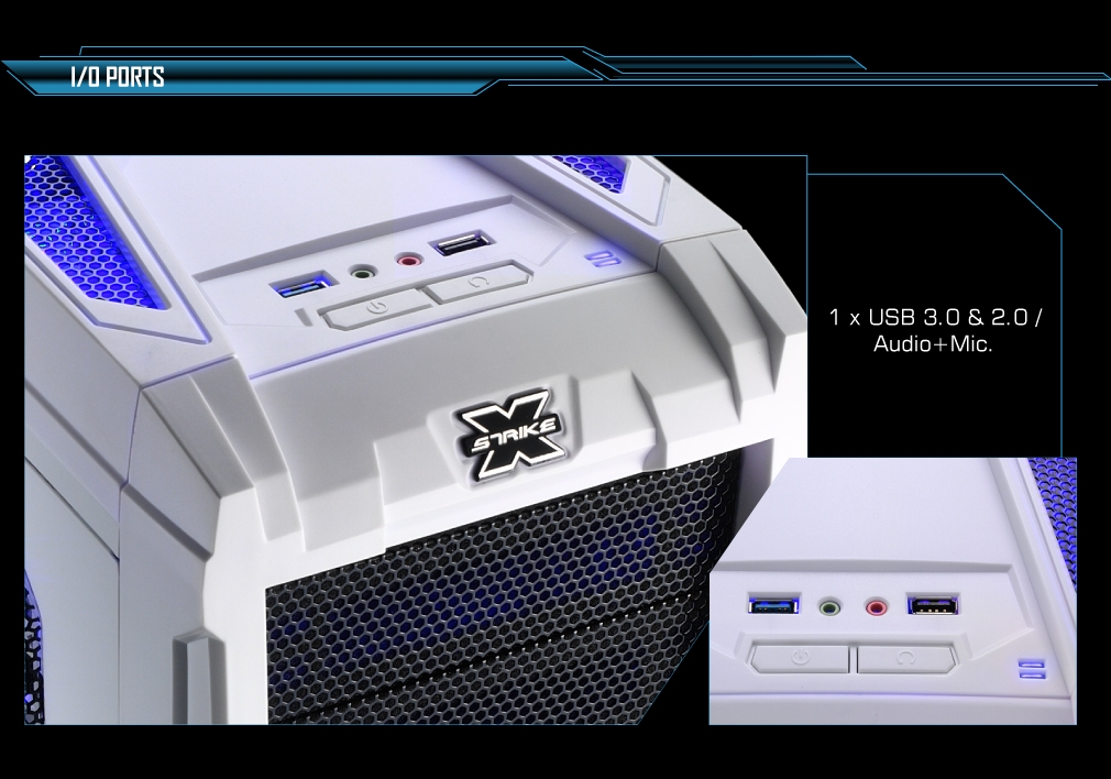 AeroCool Strike-X Advance-White STRIKE-X-ADVANCE-WHITE