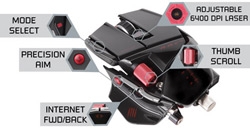 Mad Catz R.A.T. 9 Gaming Mouse - Precision Aim Mode