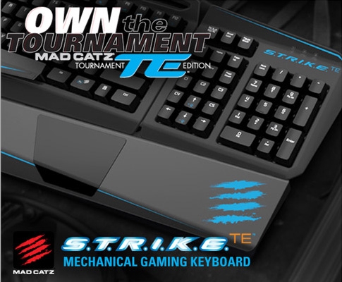 Mad Catz S.T.R.I.K.E.<sup>TE</sup> Tournament Edition Mechanical Gaming Keyboard for PC