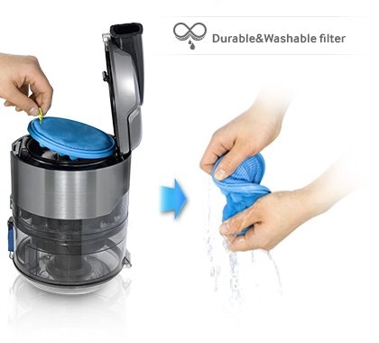 Easy to clean washable filter