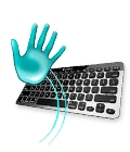 K811 keyboard with hand wave gesture
