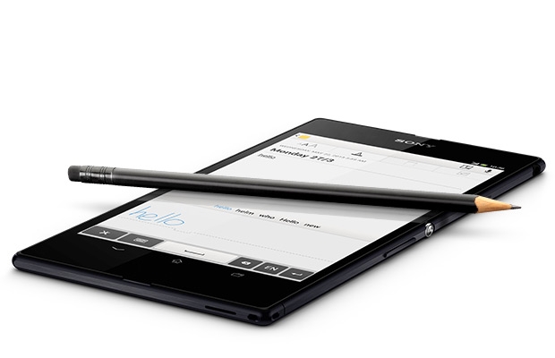 The super responsive screen on Sony Xperia Z Ultra allows you to take precise notes using any pencil or stylus.