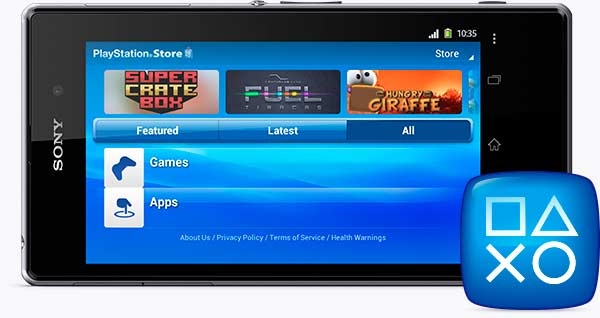Get the best games for your Xperia from the PlayStation Store.