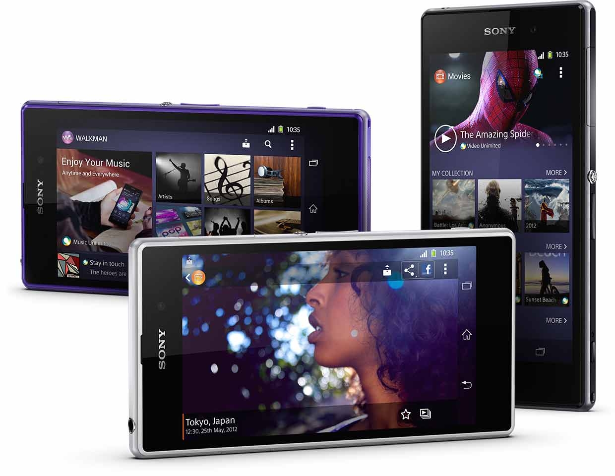 Youll find Sonys media apps  the WALKMAN, Movies and Album apps - on your Xperia Z1 homescreen.
