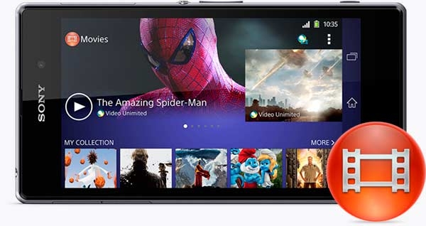 Experience a world of movies on the Movies app on the Xperia Z1.