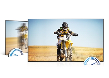 Clear Motion Rate minimizes motion blur Clear Motion Rate minimizes motion blur