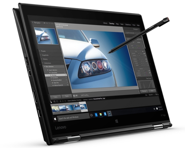 Use the X1 Yoga to type, or use the dockable stylus pen to hand write, sign, annotate, and create.