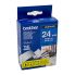 Brother TZE-555 24mm (White on Blue) Laminated Tape - To Suit Brother TZ Label Printers