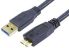 Comsol USB3.0 Peripheral Cable - A-Male-Micro B-Male, Up to 4.8Gbps - 1M