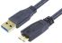 Comsol USB3.0 Peripheral Cable - A-Male-Micro B-Male, Up to 4.8Gbps - 3M