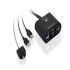 IOGEAR GUS402 USB2.0 Peripheral Sharing Switch - Enables Two Computers To Share Up To 4x USB Peripheral Devices, More Devices Can Be Supported By Adding USB Hubs - Black