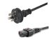 IEC Lock IEC C13 To Australia 3-Pin Plug Power Cord - Male To Female - 2M