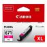 Canon CLI-671XLM #671XL Extra Large Ink Cartridge - Magenta For Canon G5760, MG5765, MG5766, MG6860, MG6865, MG6866, MG7760, MG7765 and MG7766 Printers.