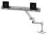 Ergotron LX Desk Dual Direct Monitor Arm - White Compatible up to 25" Screen (1-5kg) Per Monitor