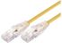 Comsol 3m 10GbE Ultra Thin Cat6A UTP Snagless Patch Cable LSZH (Low Smoke Zero Halogen) - Yellow