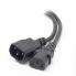 Alogic 3m IEC C13 to IEC C14 Computer Power Extension Cord  Male to Female - Black