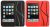 Griffin FlexGrip 2-Pack - for iPod Touch 2G - Black + Red