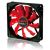 Enermax Magma Batwing Blade Fan - 80x80x25mm, Ball Bearing, 2200rpm, 34.16CFM, 21dBA - Black/Red