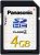 Panasonic SDHC 4GB SD CARD