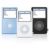 iLuv Silicone Case for iPod 120G Classic - 3Pk Blue/White/ Black