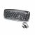 AOpen CMW-750 Wireless Keyboard + Mouse Combo - Black/Silver - USB2.0