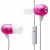 Radius Atomic Bass Earbud for iPhone - Pinkwith Mic