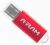 A-RAM 8GB U110 Flash Drive - Hot Swappable, Metallic Housing, USB2.0 - Red Metallic