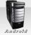 Inwin ANDROID Midi-Tower Case - NO PSU, Black/Silver2xUSB2.0, 1xeSATA, 1xHD-Audio, 2x120x220mm Fan, Side-Window, Secc Steel, ATX